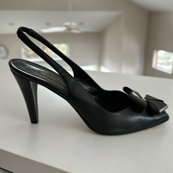 Kate Spade black slingback pumps, gorgeous 8.5 B - Picture 3 of 13